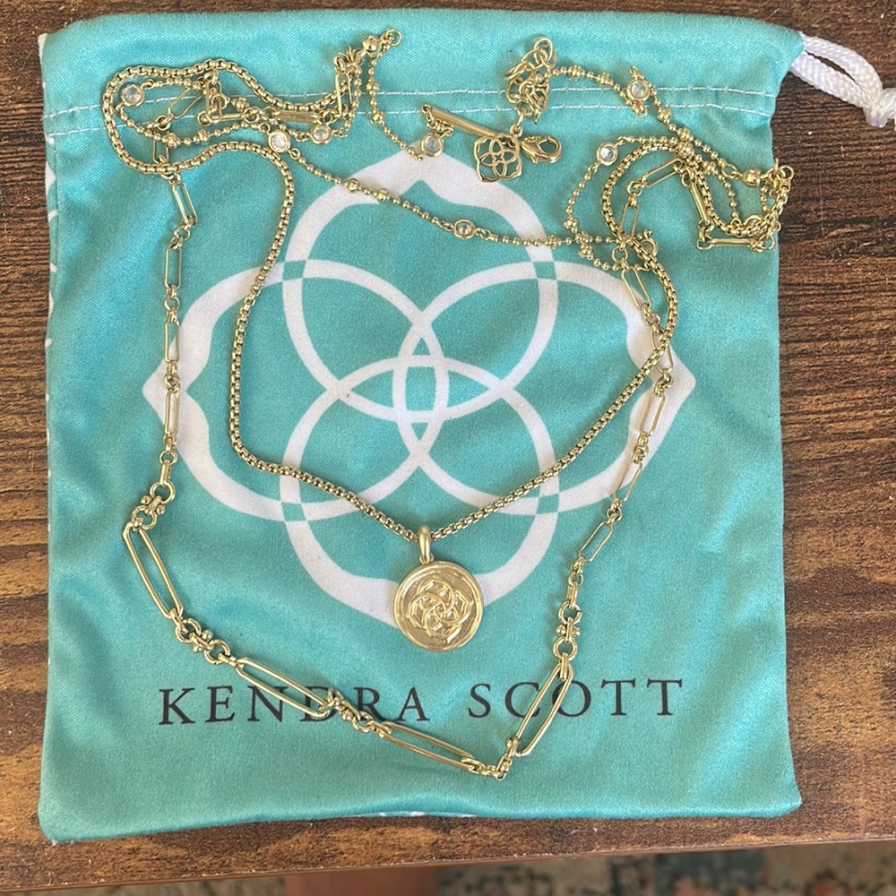 Kendra Scott Gold layered necklace
